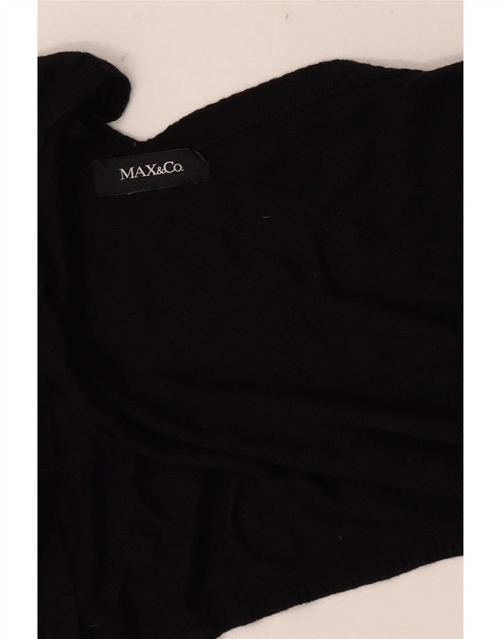 Max & Co. Top corto de manga 3/4 para mujer UK 10 Small Black