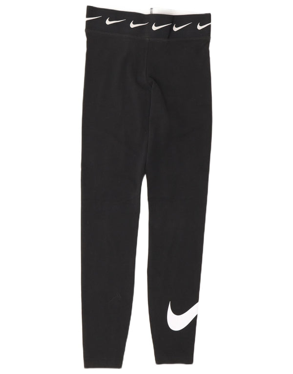 Nike Leggings gráficos para mujer UK 10 Small Algodón negro