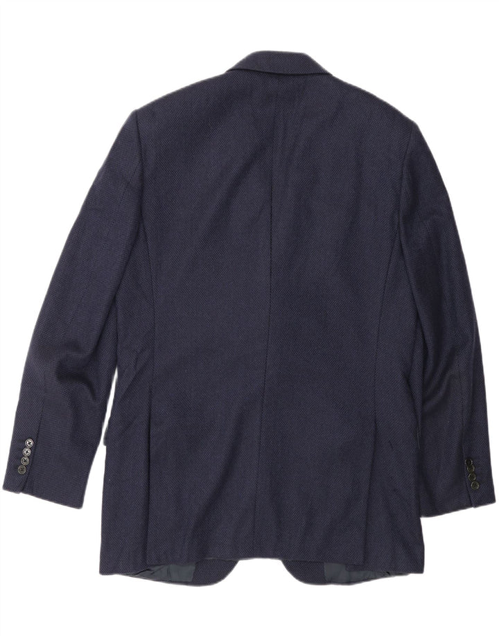 Burberry Chaqueta tipo blazer de 3 botones para hombre IT 50 Medium Azul marino Clásico