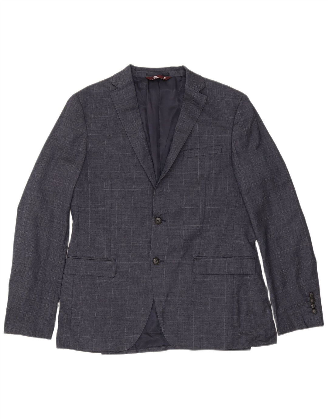 Marks & Spencer Chaqueta tipo blazer entallada con 2 botones para hombre UK 42 XL Azul marino a cuadros