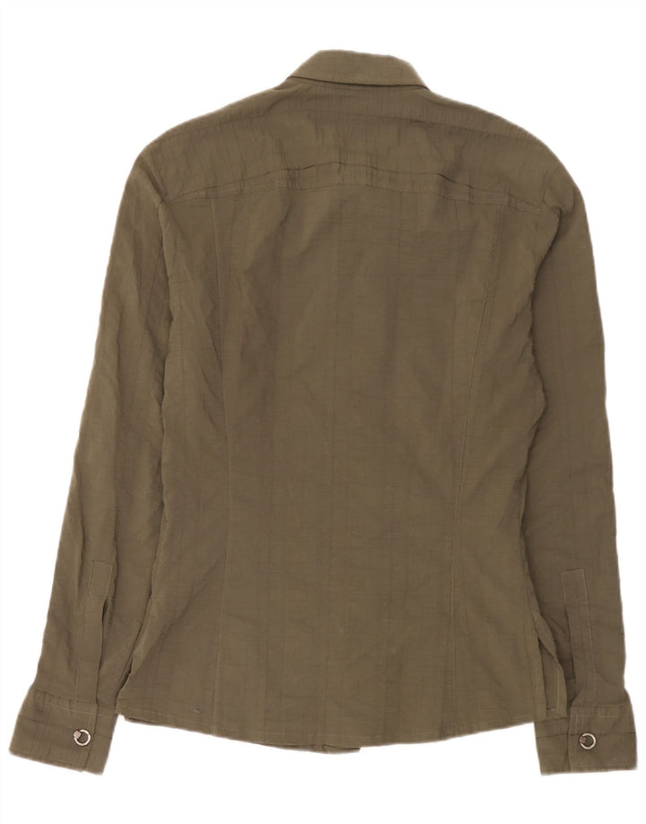 Camisa Bikkembergs Hombre Large Caqui Poliéster