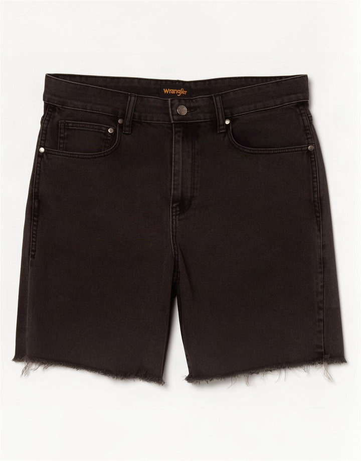 Wrangler Pantalones cortos de mezclilla para hombre W34 Grande Negro