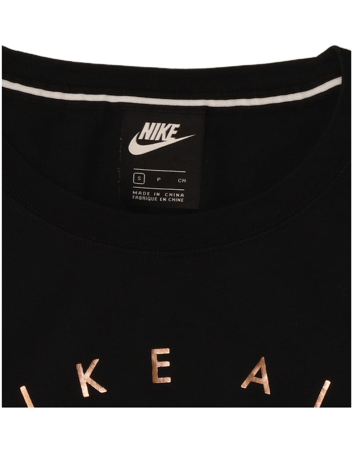 Nike Mens Air Graphic Camiseta Top Pequeño Negro