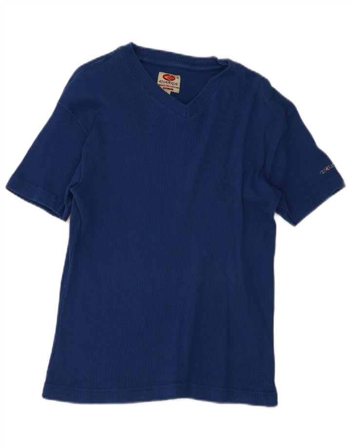 Camiseta Energie Mujer Top Grande Azul Algodón