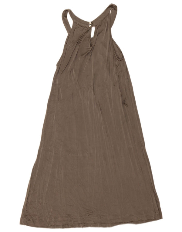 Cerruti 1881 Vestido Halter para Mujer UK 40 Small Viscosa Gris
