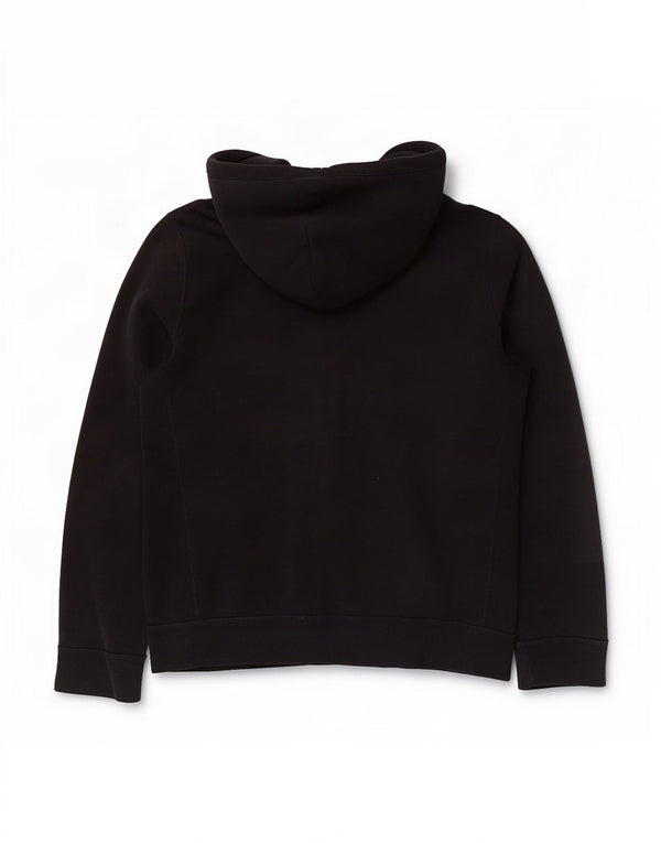 Abercrombie & Fitch Suéter con capucha y cremallera con gráfico muscular para hombre Azul marino mediano