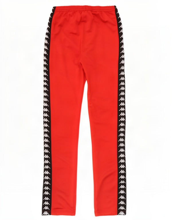 Pantalones De Chándal Kappa Graphic Flare XS Poliéster Rojo Mujer