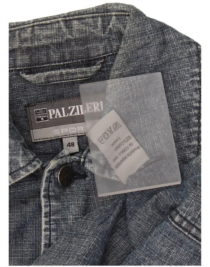Pal Zileri Chaqueta Vaquera Hombre IT 48 Algodón Azul Medio