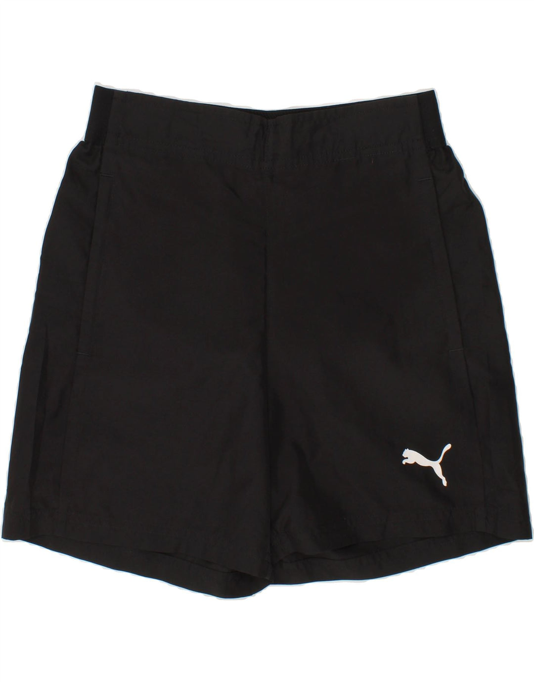 PUMA Boys Sport Shorts 11-12 Years Black Polyester Vintage Puma and Second-Hand Puma from Messina Hembry 