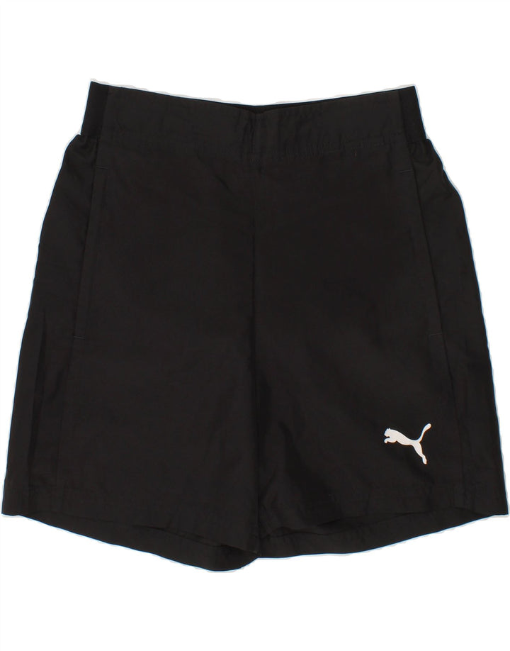 PUMA Boys Sport Shorts 11-12 Years Black Polyester Vintage Puma and Second-Hand Puma from Messina Hembry 