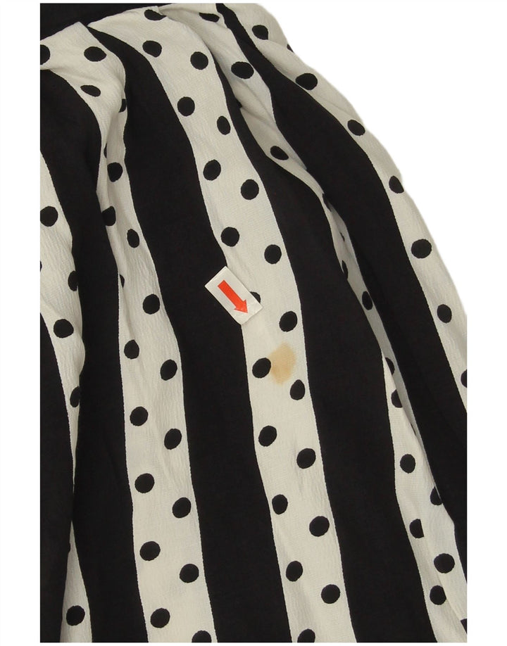 Wichele Falda acampanada para mujer IT 42 Medium W30 Viscosa a rayas blancas