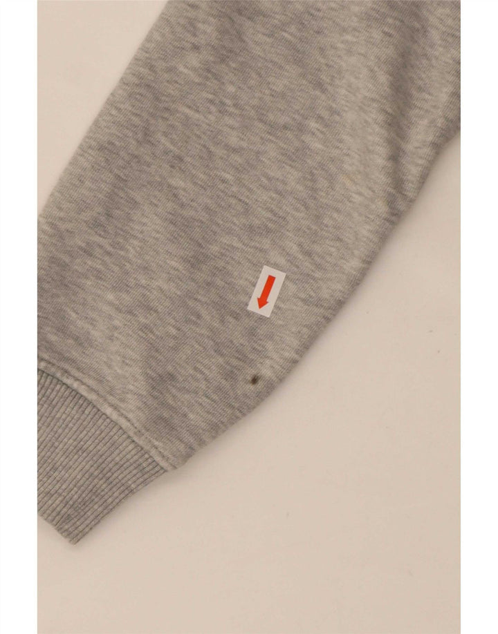Tommy Hilfiger Mujer Crop Oversize Sudadera Jumper UK 10 Small Gris