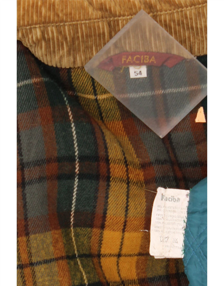 Faciba Abrigo con capucha para hombre IT 54 2XL Poliéster caqui