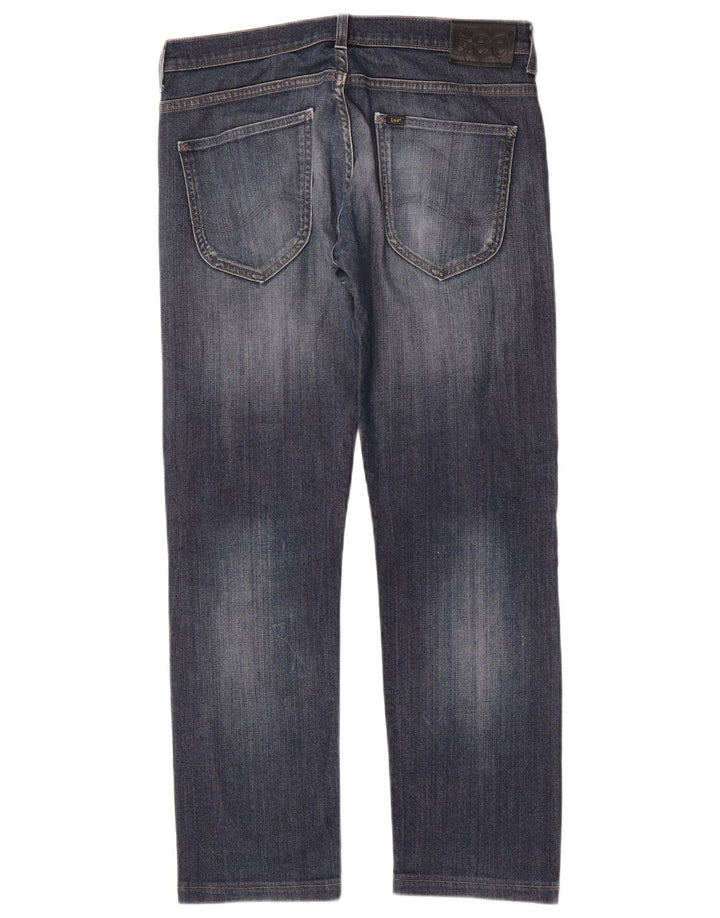 Lee Vaqueros Rectos Powell Para Hombre W33 L30 Algodón Azul