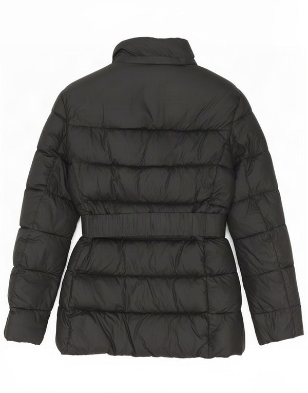 Zara Mujer Chaqueta Acolchada UK 6 XS Negro Poliéster