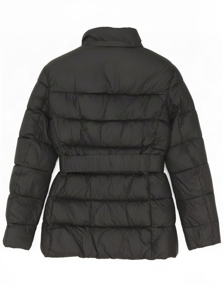 Zara Mujer Chaqueta Acolchada UK 6 XS Negro Poliéster