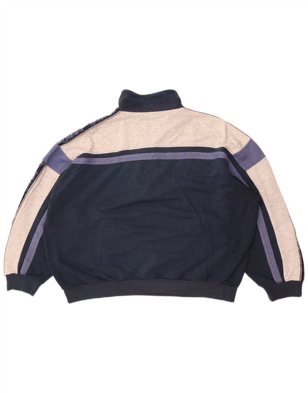 Asics - Sudadera con gráfico extragrande para mujer, talla 40, color azul marino