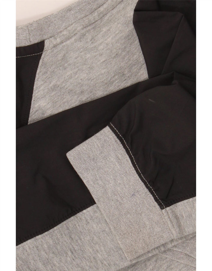 NIKE Sudadera estampada para niños 10-11 años Gris medio Colorblock