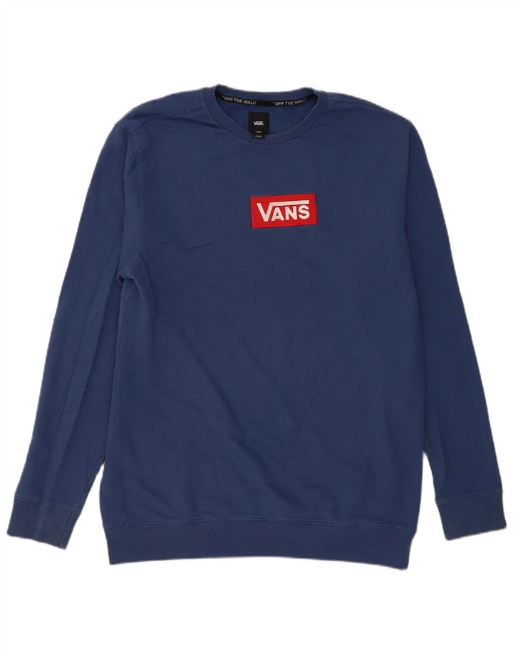 Vans Hombre Tall Sudadera Jumper Large Azul Algodón