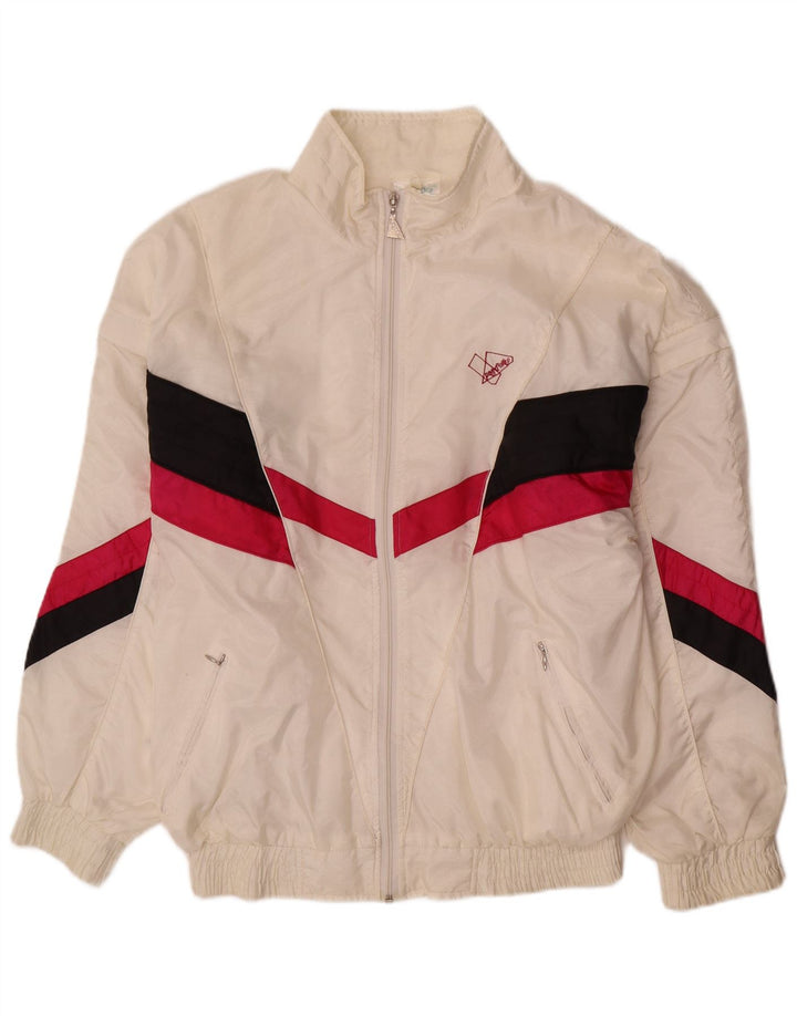 Pandora Hombre Chándal Top Chaqueta Grande Blanco Colorblock Poliamida