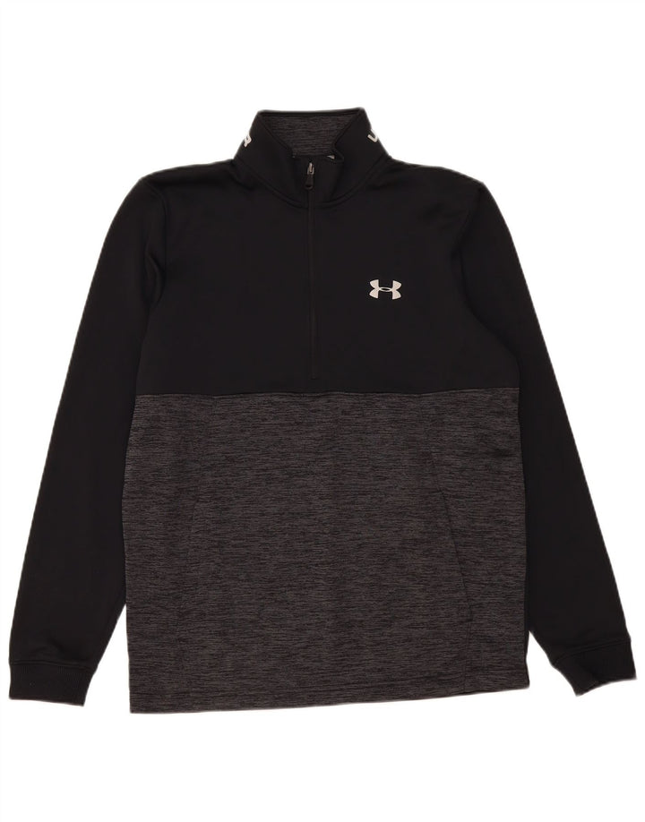 Under Armour Cold Gear Sudadera tipo jersey con bloques de color negro mediano para hombre