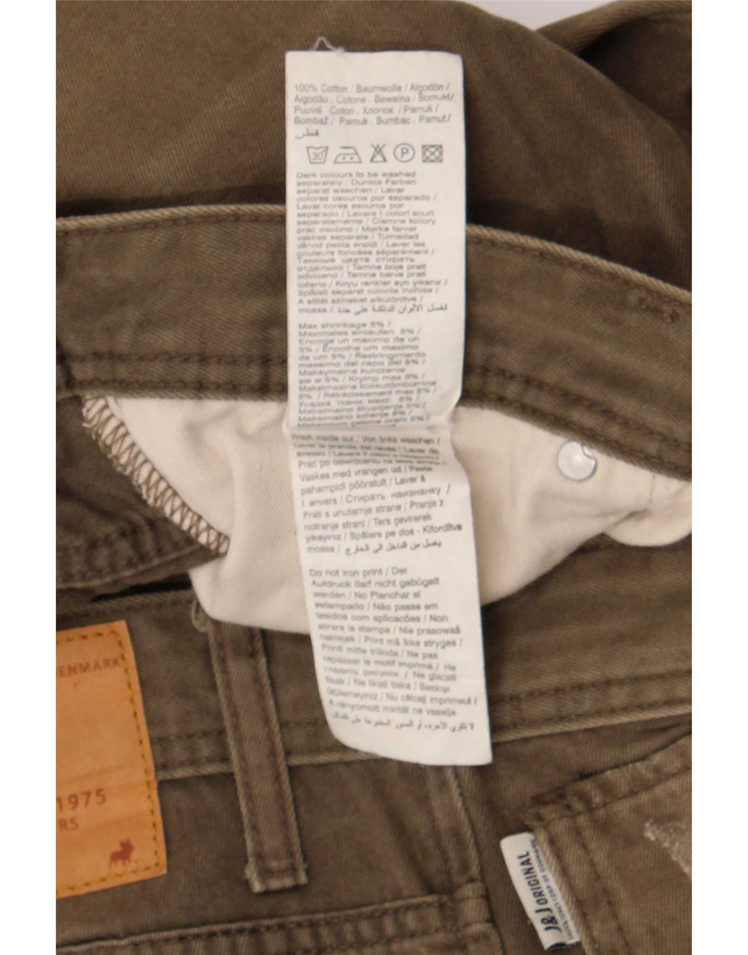 Jack & Jones Tim Slim Jeans para Hombre W34 L32 Algodón Caqui