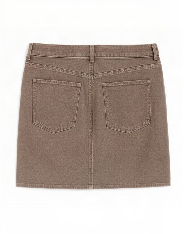Marks & Spencer Minifalda vaquera para mujer UK 12 Medium W30 Algodón dorado