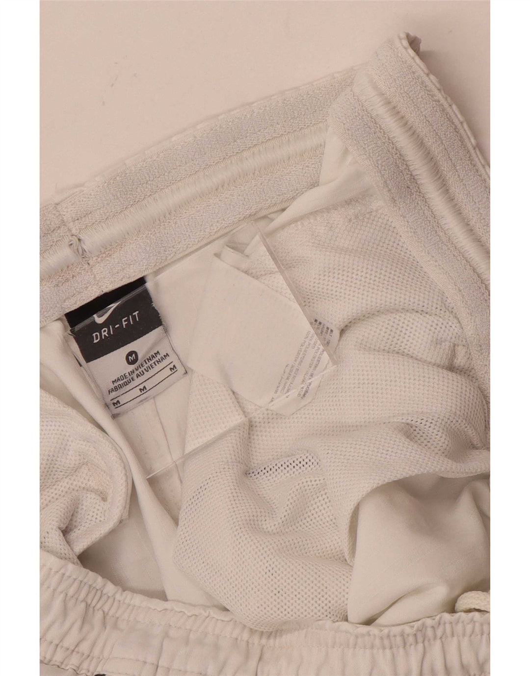 Pantalones cortos deportivos Nike Dri Fit para hombre poliéster blanco mediano
