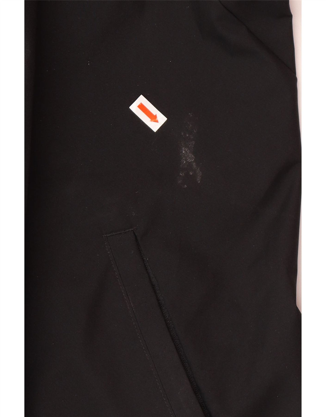 ADIDAS Chaqueta impermeable con capucha gráfica para hombre UK 46 3XL Poliéster negro