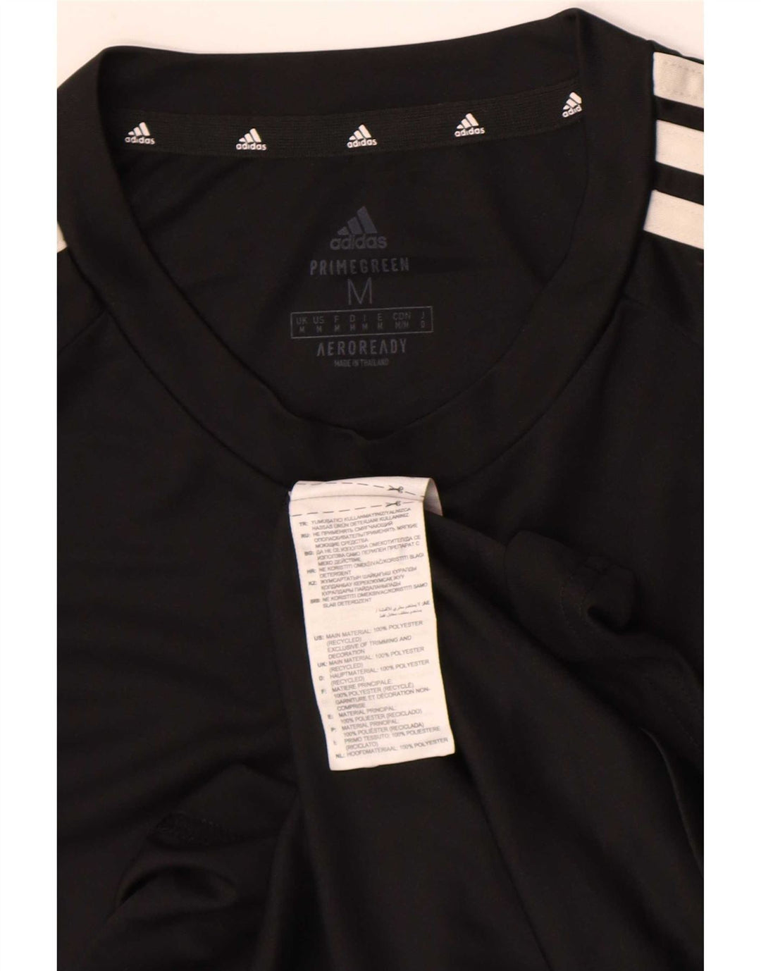 Adidas Hombre Aeroready Camiseta Top Mediano Negro Poliéster