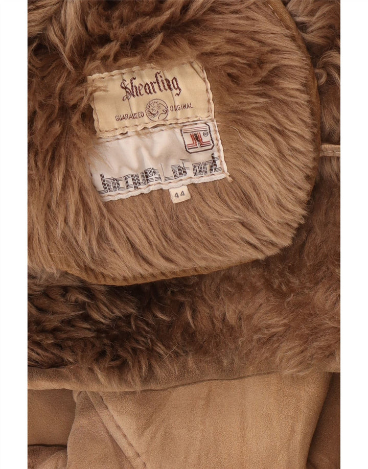 Chaqueta vintage de mujer shearling IT 44 Medium Beige Shearling