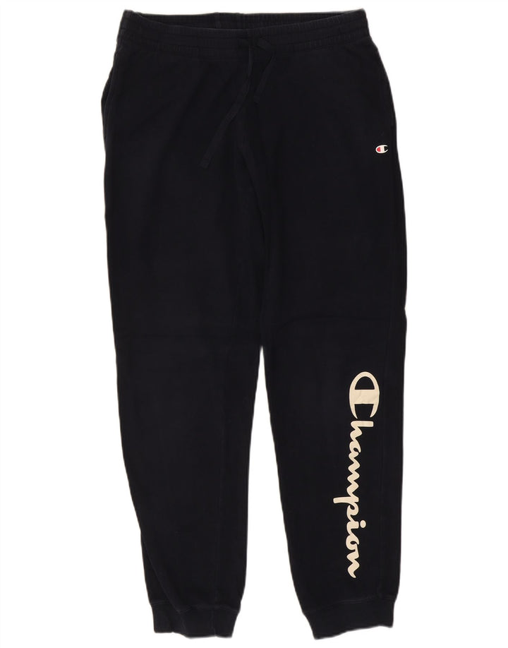 CHAMPION Pantalones de chándal con estampado gráfico para hombre Joggers Large Azul marino