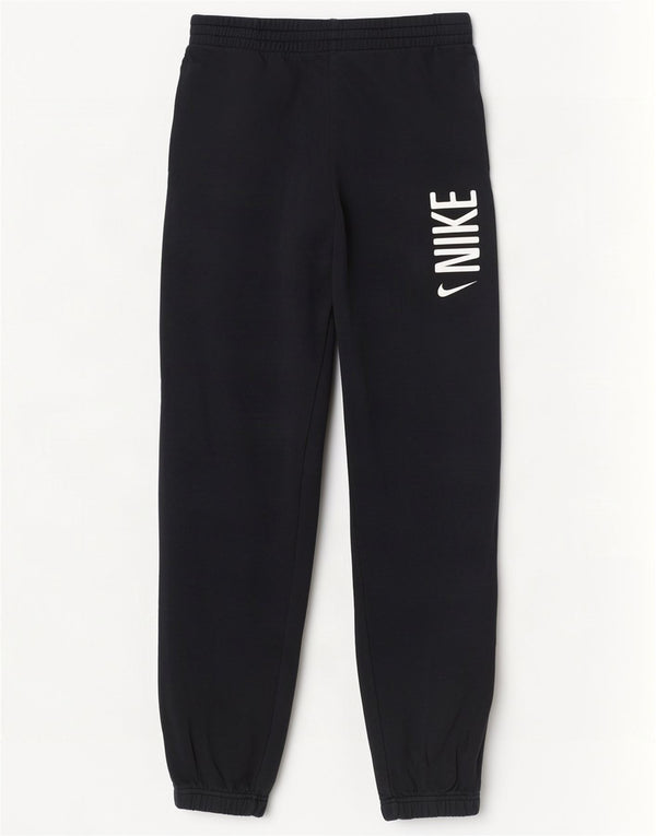 Nike Mujer Graphic Chándal Pantalones Joggers UK 40 XL Algodón Negro
