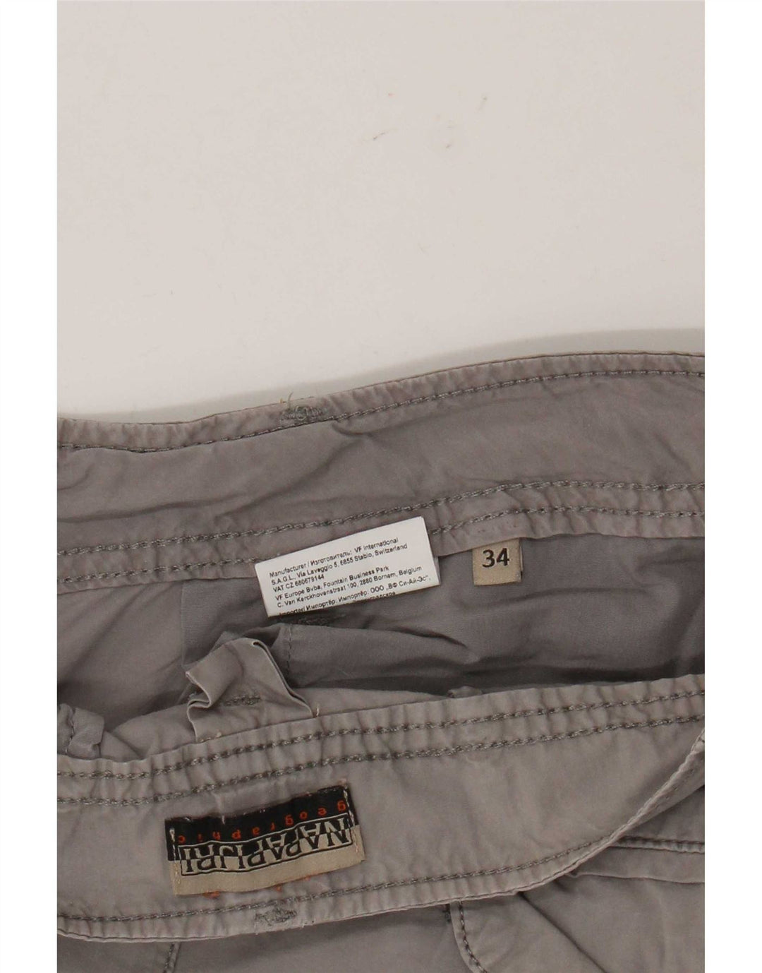 Napapijri pantalones cortos cargo para hombre W34 grande gris