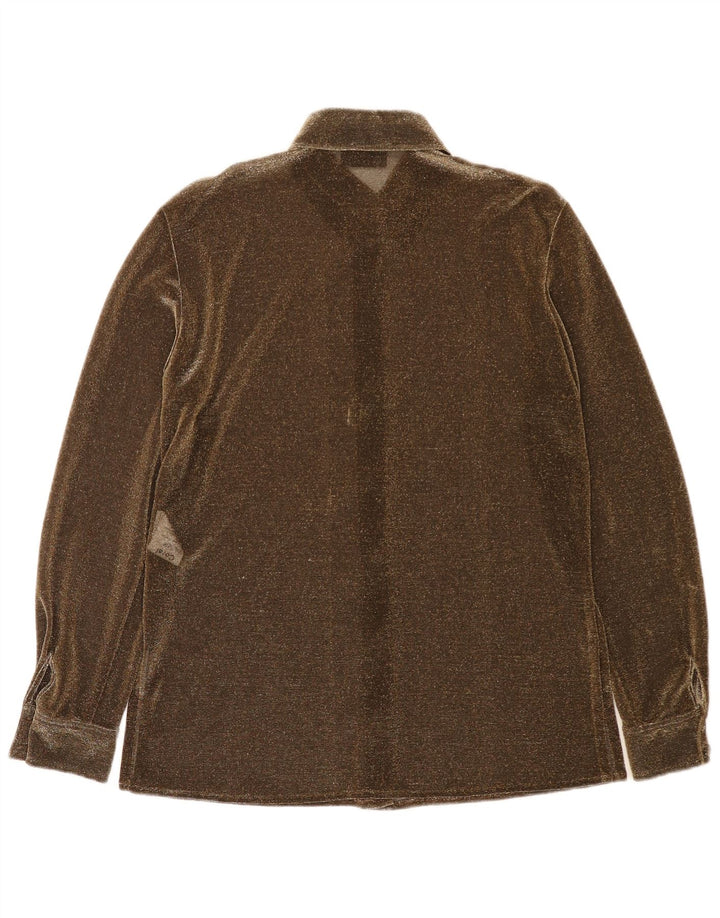 Vera Mont Blusa para mujer UK 42 Poliéster marrón medio