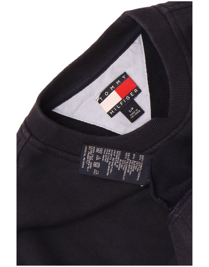 Tommy Hilfiger Hombre Sudadera Jumper Small Azul Marino Algodón
