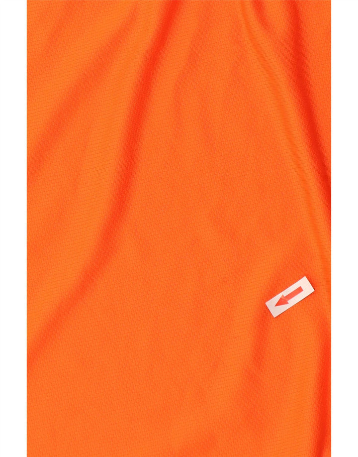 Nike - Camiseta Dri Fit para hombre, manga larga, poliéster color naranja grande