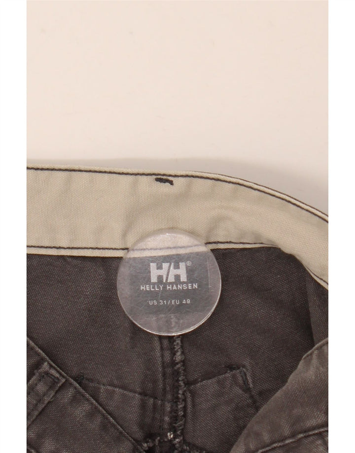 HELLY HANSEN Pantalones cargo rectos para hombre W31 L32 Algodón gris