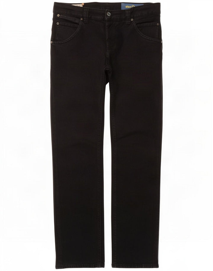 Dondup Womens Straight Jeans W34 L32 Black Cotton