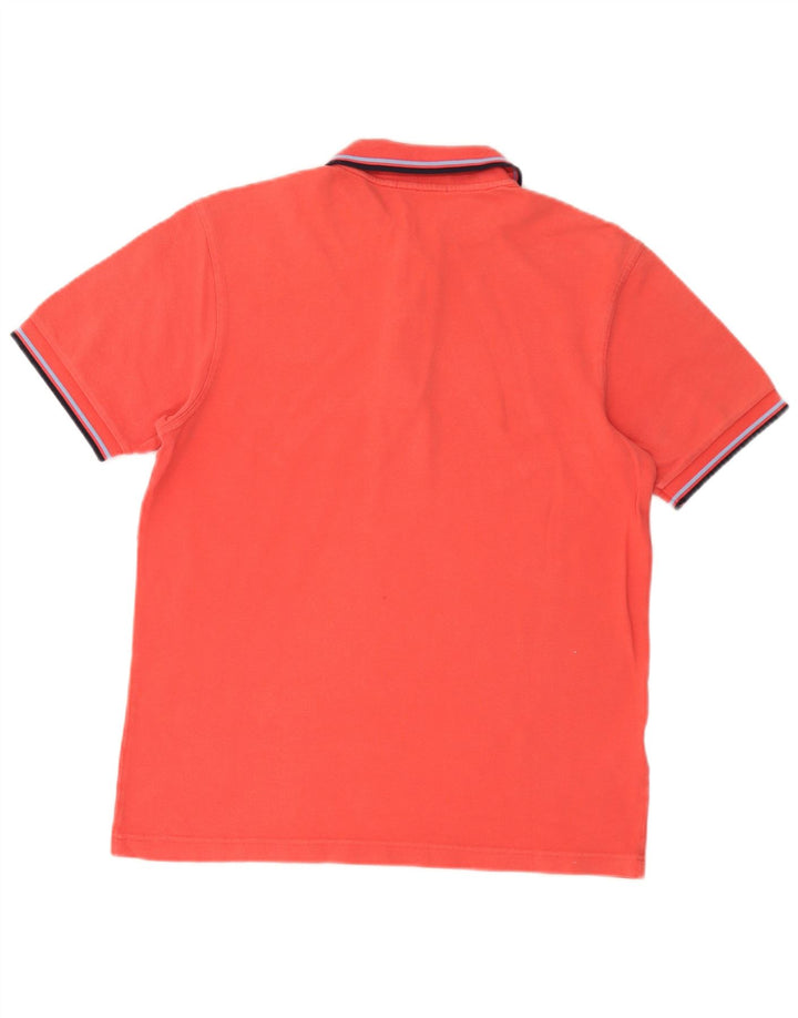 Polo Fred Perry Hombre De Algodón A Rayas Rojo Medio