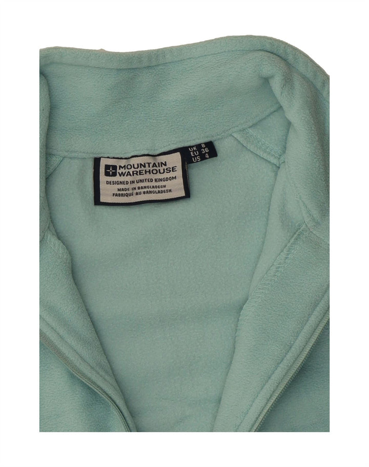 MOUNTAIN WAREHOUSE Womens Fleece Jacket UK 8 Small Turquoise Polyester Vintage Mountain Warehouse and Second-Hand Mountain Warehouse from Messina Hembry 