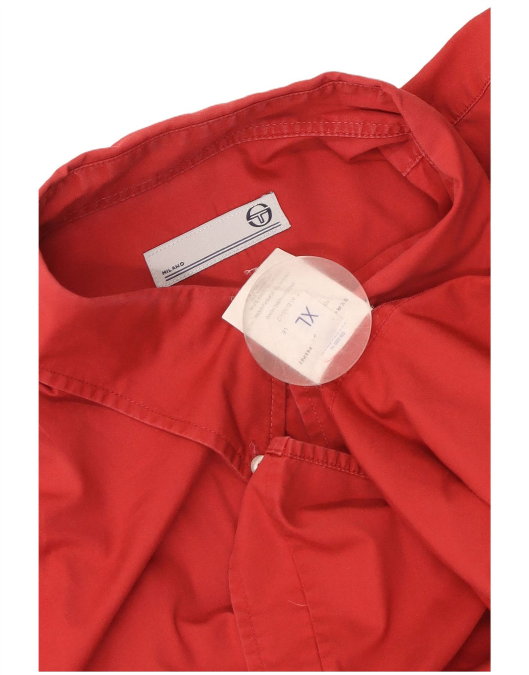 Sergio Tacchini Camisa Manga Corta Hombre XL Algodón Rojo