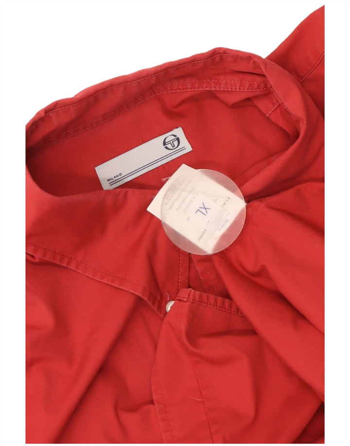 Sergio Tacchini Camisa Manga Corta Hombre XL Algodón Rojo