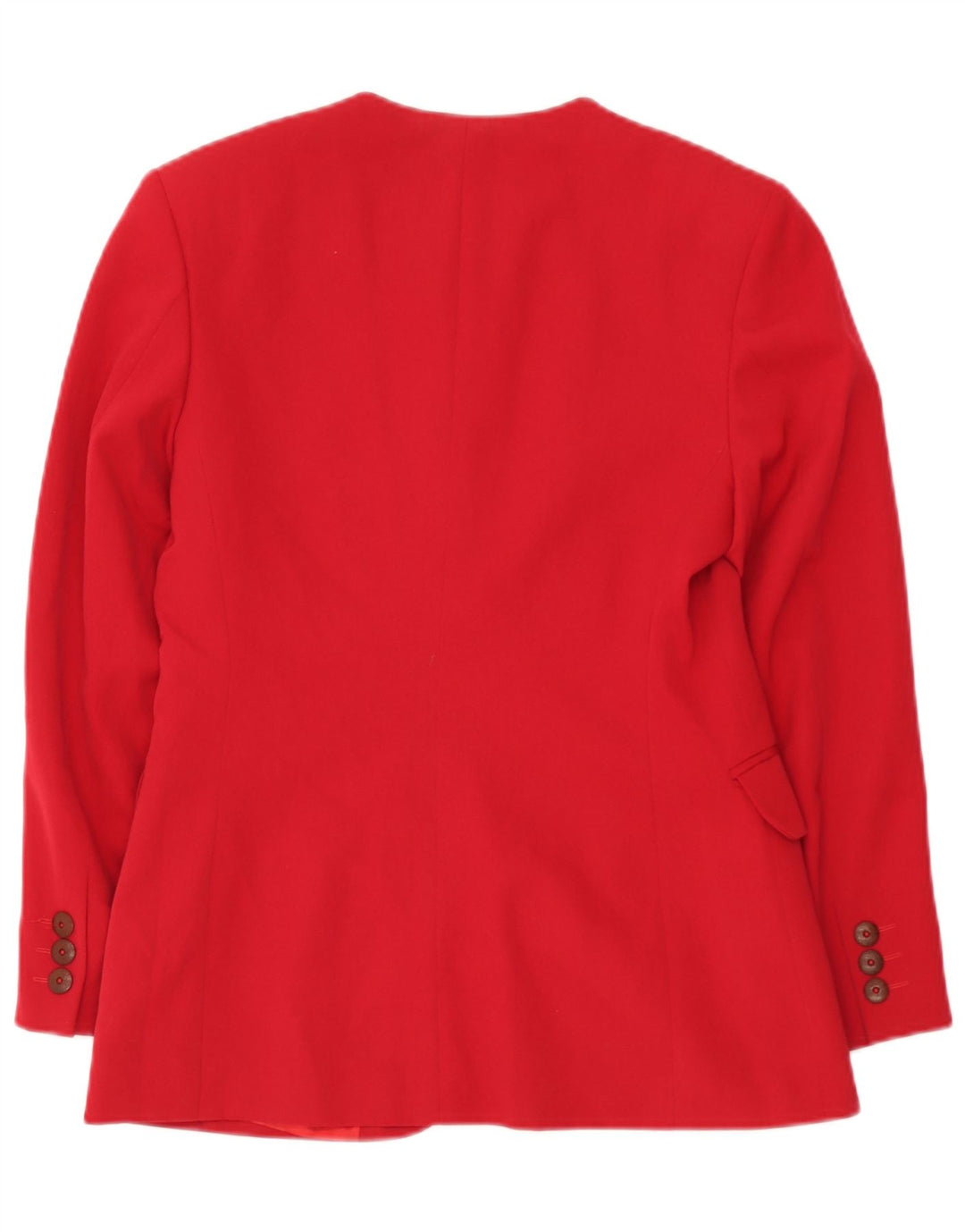 Chaqueta Blazer De 2 Botones Para Mujer Seventy IT 44 Lana Virgen Roja Mediana