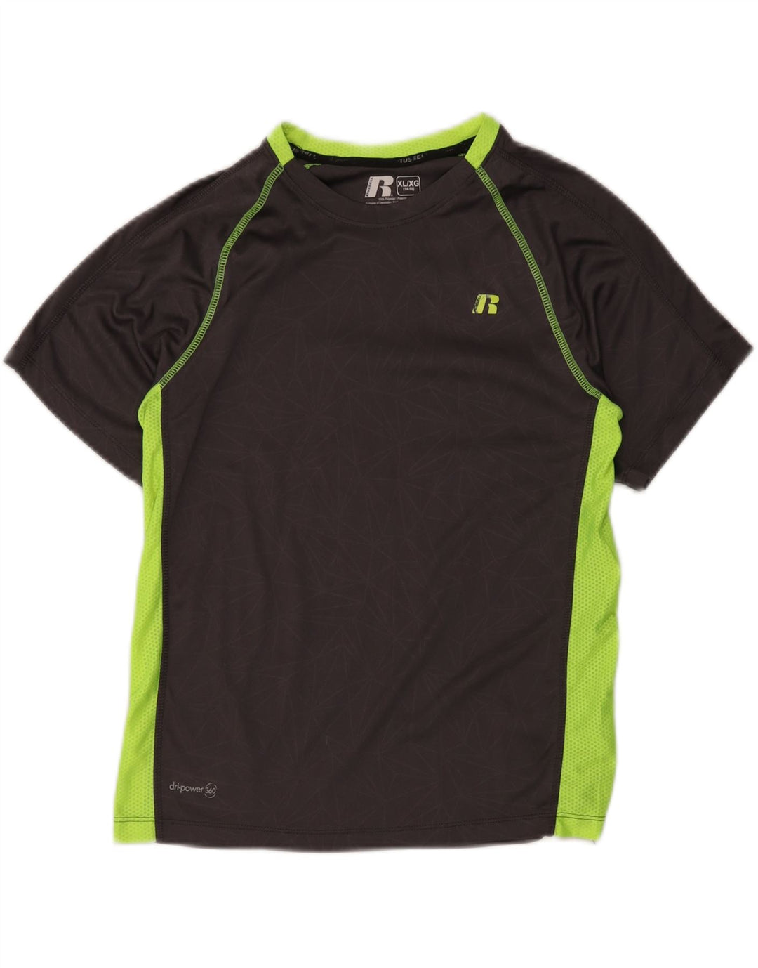 Russell Athletic Camiseta Dri-Power para niño 14-15 años XL Negro Poliéster