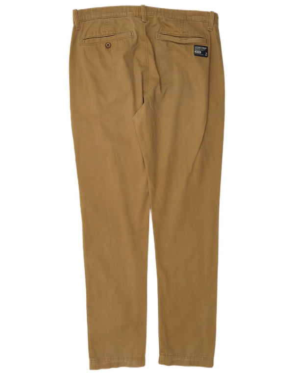 Superdry Pantalón Chino Slim Para Hombre Grande W36 L31 Algodón Beige