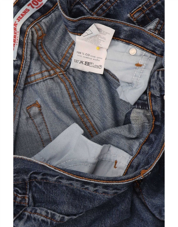 Carrera Mens 700 Regular Jeans Rectos W36 L30 Algodón Azul