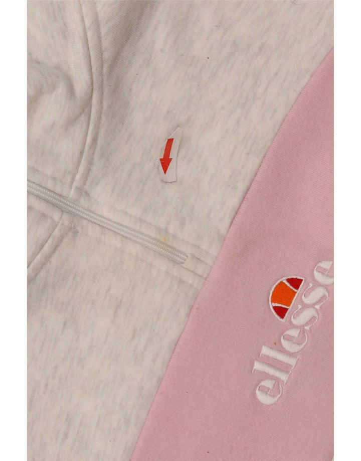 Ellesse - Sudadera corta extragrande para mujer, talla 10, color gris