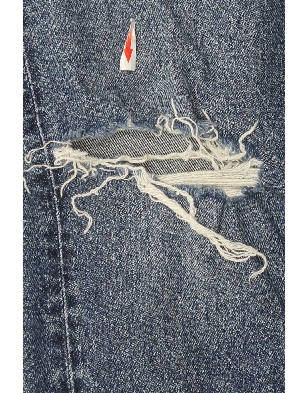 Zara Jeans rectos desgastados para mujer EU 40 Medium W30 L28 Algodón azul