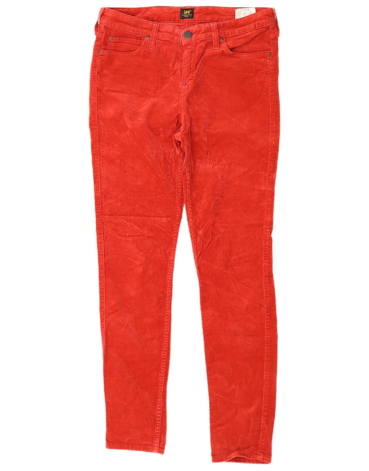 LEE Pantalones de pana ajustados Scarlett para mujer W31 L33 Algodón rojo